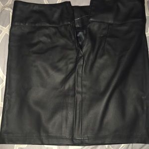 Leather Mini Skirt
